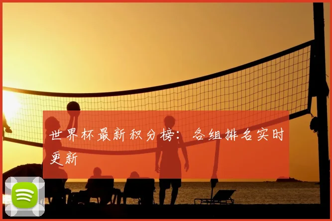 世界杯最新积分榜:各组排名实时更新